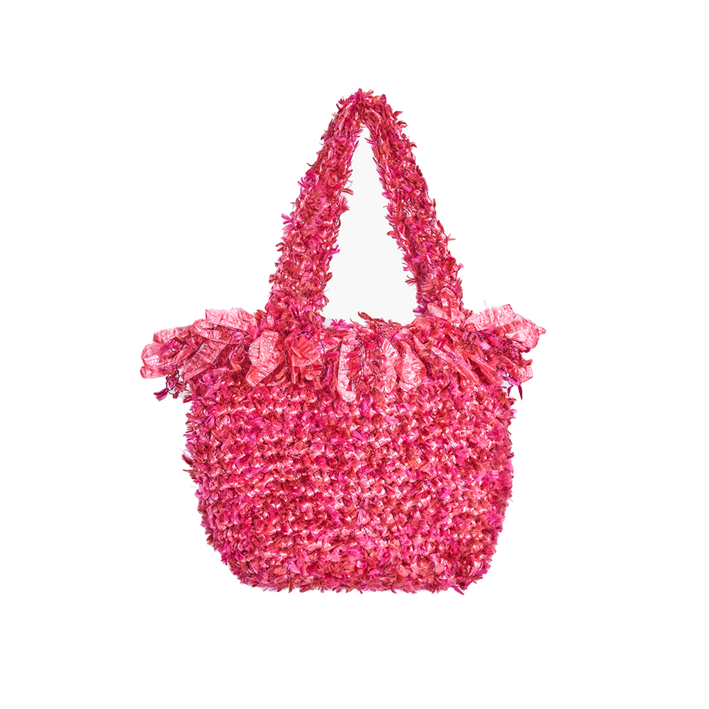 Fringed - Fur WIne Red