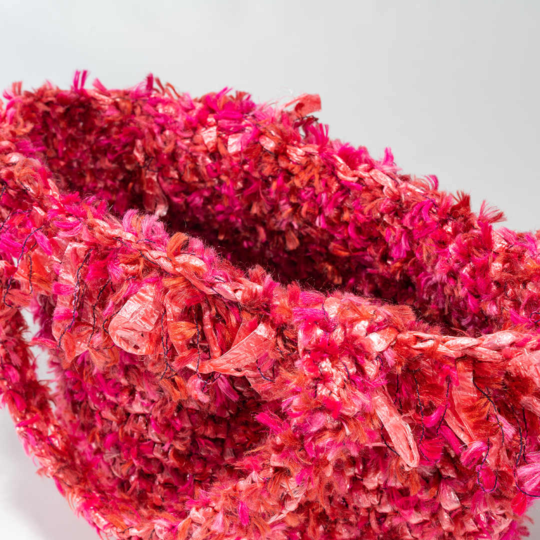Fringed - Fur WIne Red