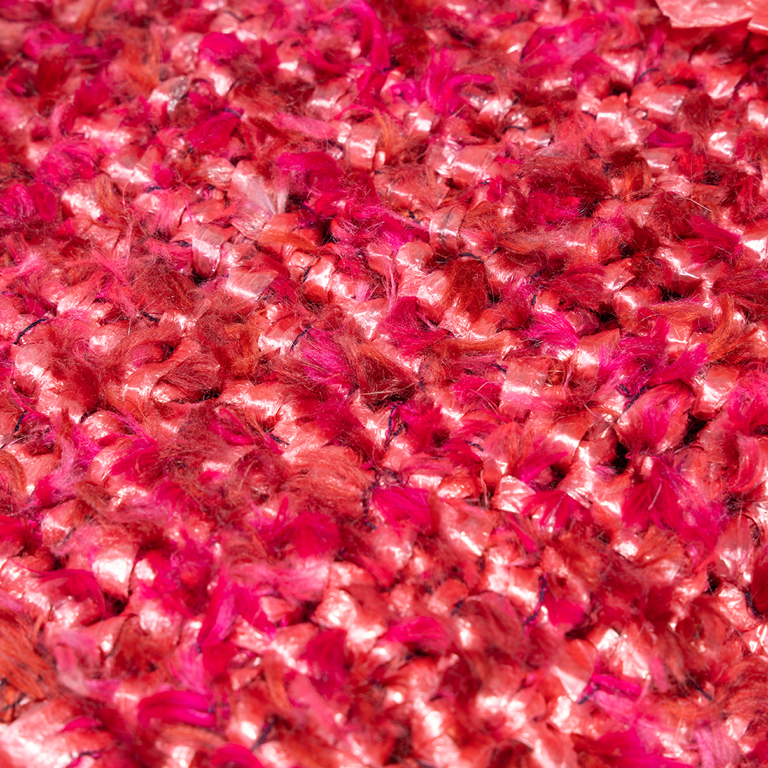 Fringed - Fur WIne Red